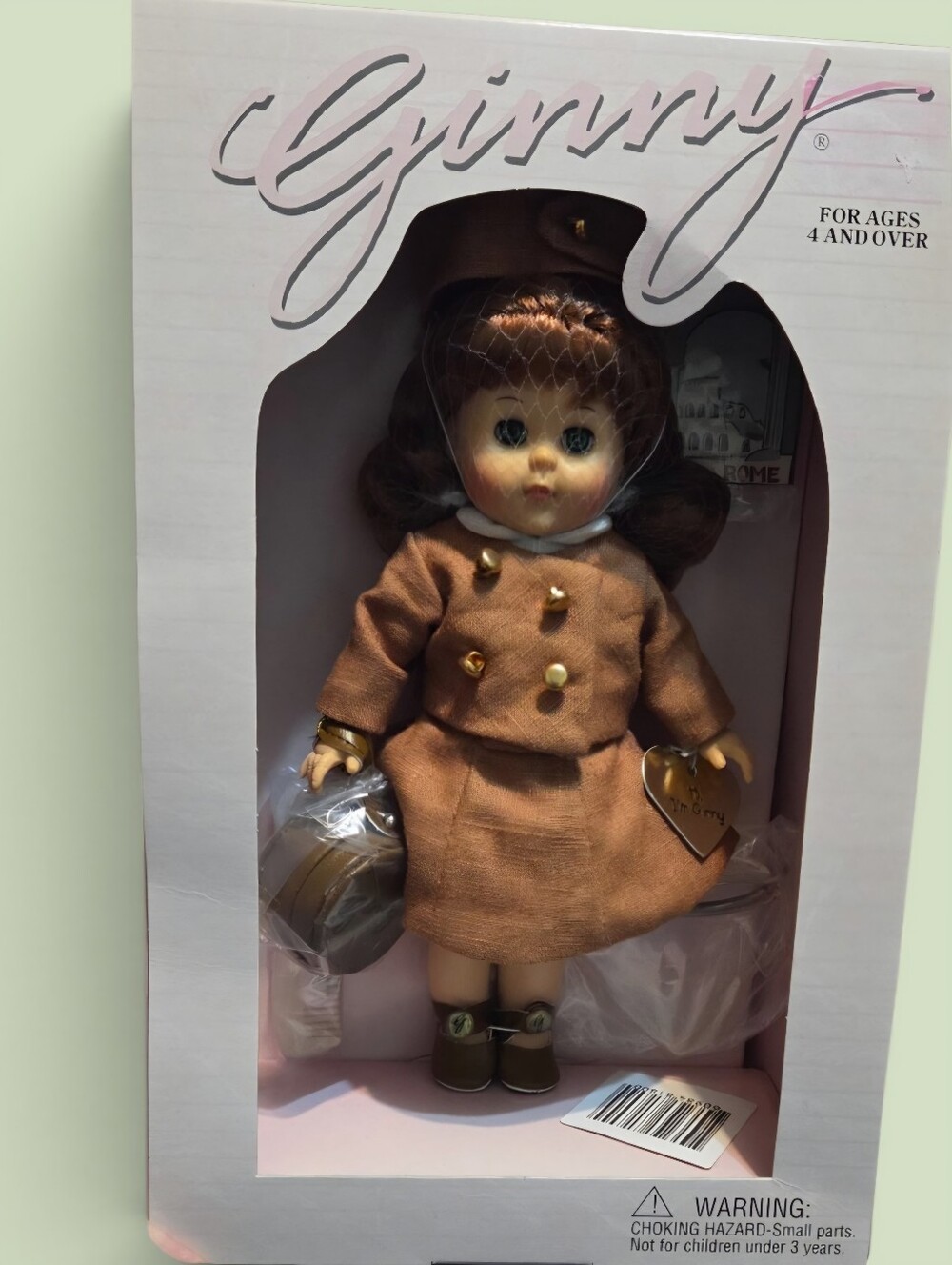 New Vintage Ginny's Roman Holiday 8" Collectible Vinyl Doll NRFB